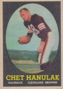 Chet Hanulak Topps #45 football card