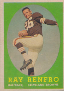 Ray Renfro Topps #17 football card