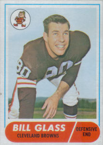 Bill Glass 1968 Topps #154 football card