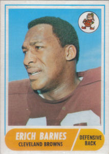 Erich Barnes 1968 Topps #102 football card