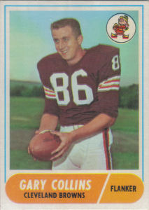 Gary Collins 1968 Topps #128 football card