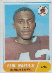 Paul Warfield 1968 Topps #49 football card