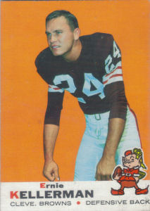 Ernie Kellerman Rookie 1969 Topps #96 football card