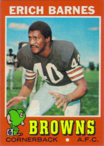 Erich Barnes 1971 Topps #168 football card