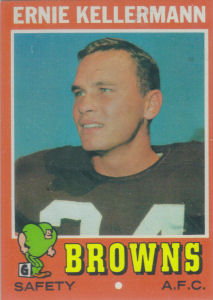 Ernie Kellerman 1971 Topps #7 football card