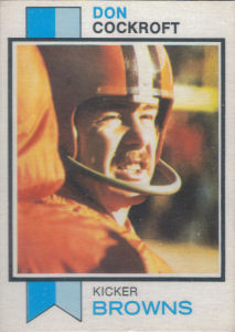 Don Cockroft 1973 Topps #79 football card