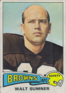 Walt Sumner 1975 Topps #137 football card