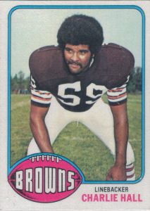 Charlie Hall 1976 Topps #496 football card