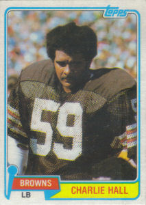 Charlie Hall 1981 Topps #89 football card