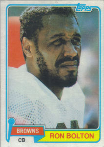 Ron Bolton 1981 Topps #221 football card