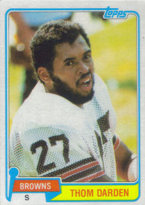 Thom Darden 1981 Topps #241 football card