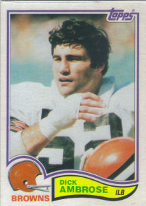 Dick Ambrose 1982 Topps #57 football card