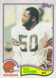 Don Goode 1982 Topps #64 football card