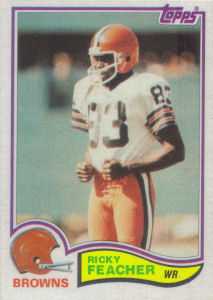 Ricky Feacher 1982 Topps #63 football card