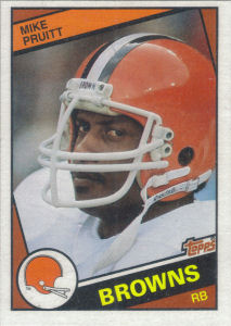 Mike Pruitt 1984 Topps #60 football card