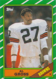 Al Gross 1986 Topps #199 football card