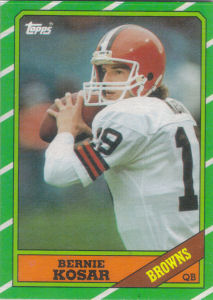 Bernie Kosar Rookie 1986 Topps #187 football card