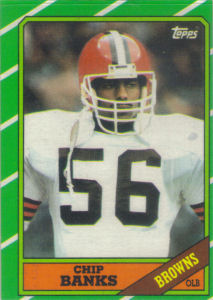 Chip Banks 1986 Topps #196 football card