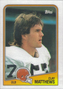 Clay Matthews 1988 Topps #97 football card