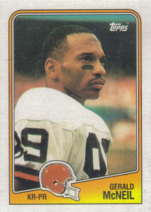 Gerald McNeil 1988 Topps #90 football card