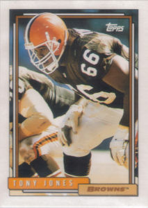 Tony Jones 1992 Topps #439 football card