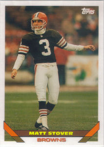 Matt Stover 1993 Topps #104 football card