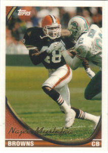 Najee Mustafaa 1994 Topps #446 football card