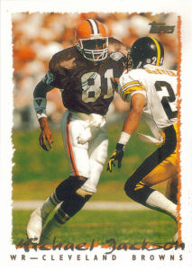 Michael Jackson 1995 Topps #133 football card