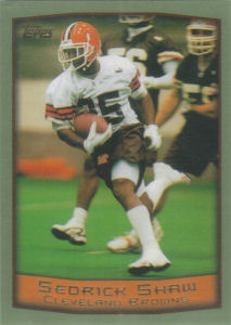 Sedrick Shaw 1999 Topps #78 football card