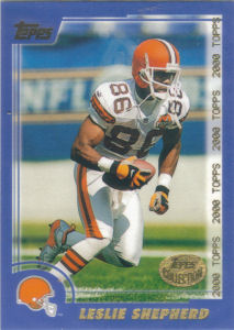 Leslie Shepherd 2000 Topps #29 football card