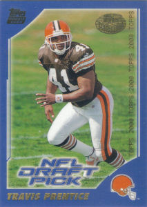 Travis Prentice Rookie 2000 Topps #399 football card