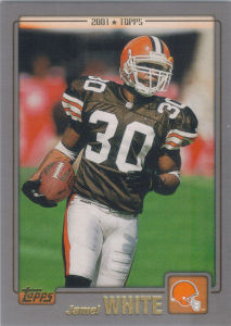 Jamel White 2001 Topps #206 football card