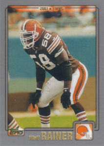 Wali Rainer 2001 Topps #305 football card