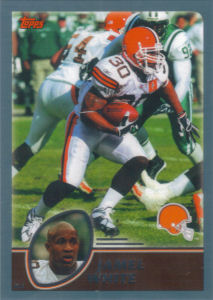 Jamel White 2003 Topps #160 football card