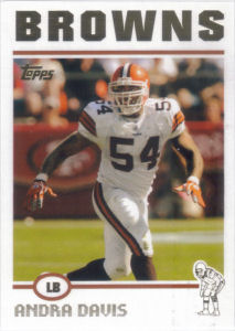 Andra Davis 2004 Topps #214 football card