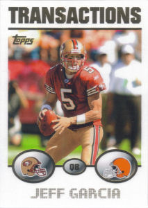 Jeff Garcia Transactions 2004 Topps #185 football card