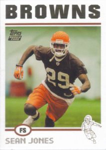 Sean Jones Rookie 2004 Topps #374 football card