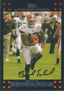 Braylon Edwards 2007 Topps #134 football card