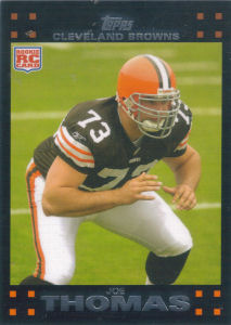 Joe Thomas Rookie 2007 Topps #392 football card