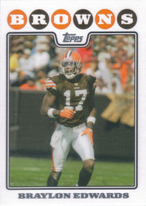 Braylon Edwards 2008 Topps #145 football card