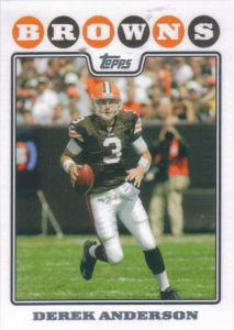 Derek Anderson 2008 Topps #26 football card