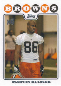 Martin Rucker 2008 Topps #382 football card