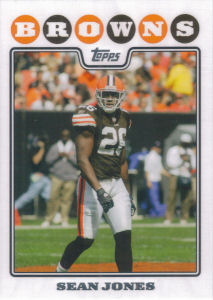 Sean Jones 2008 Topps #272 football card