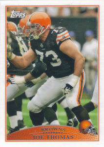 Joe Thomas 2009 Topps #14 football card