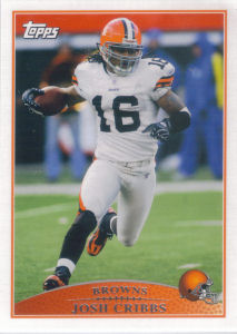 Josh Cribbs 2009 Topps #41 football card