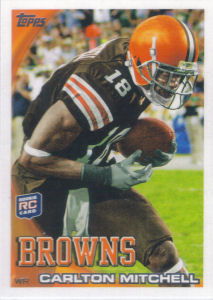 Carlton Mitchell Rookie 2010 Topps #192 football card