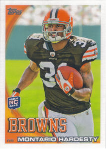 Montario Hardesty Rookie 2010 Topps #132 football card