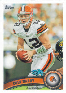 Colt McCoy 2011 Topps #16 football card