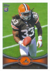 Trent Richardson Rookie 2012 Topps #380B football card