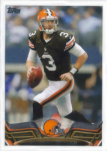 Brandon Weeden 2013 Topps #244 football card